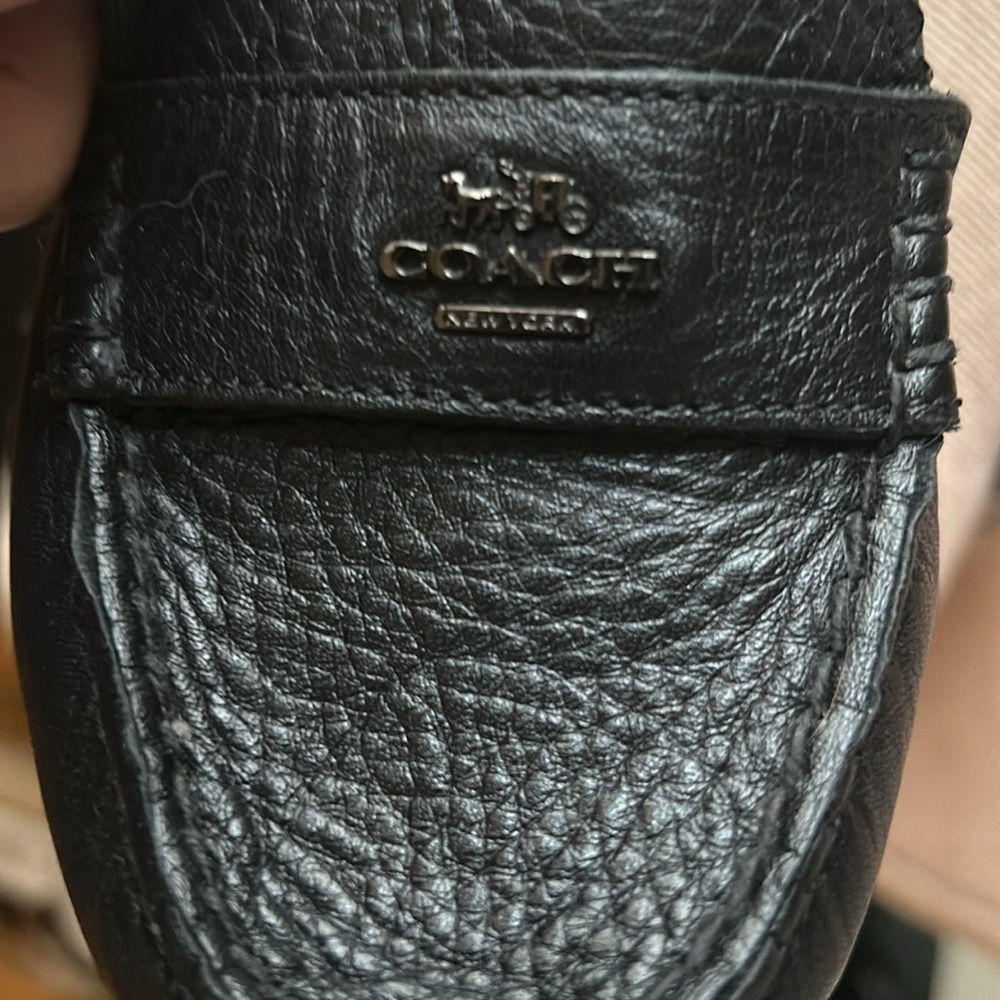 COACH - Black Leather Loafers - almost like new - Picture 5 of 6